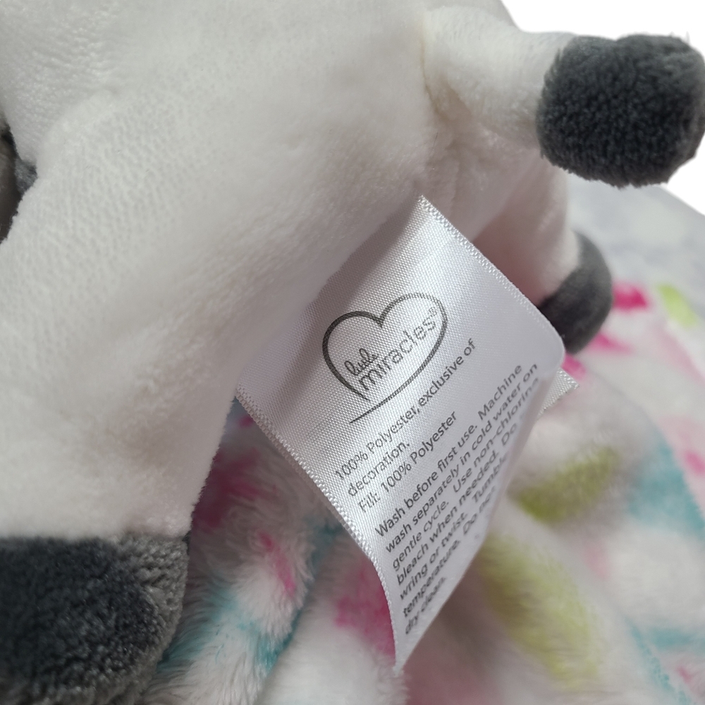 Little Miracles Cow Sweet Snuggles Security Blanket Lovey Plushie - Picture 7 of 7